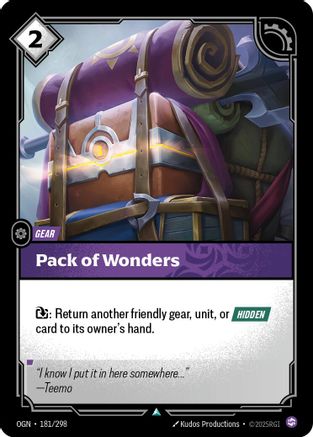 Pack of Wonders (181) - Origins