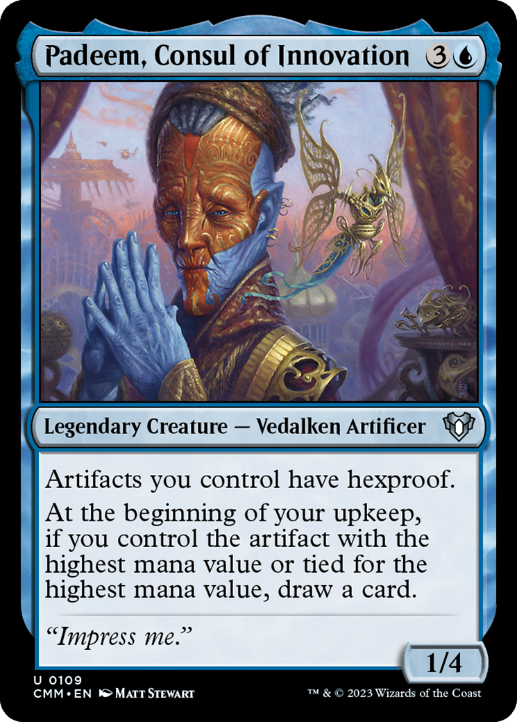 Padeem, Consul of Innovation (109) Foil - Commander Masters