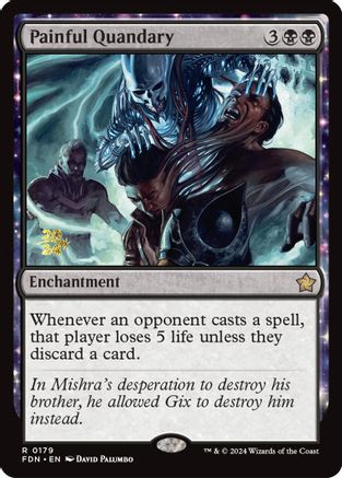 Painful Quandary (Prerelease) (FDN) (Prerelease) (179) Foil - Edge of Eternities