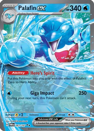 Palafin ex (61) Holofoil - Twilight Masquerade