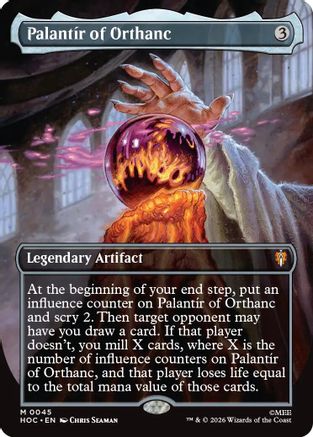 Palantir of Orthanc (Borderless) (045) Foil - The Hobbit: Eternal-Legal