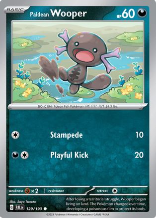 Paldean Wooper (129) - Paldea Evolved