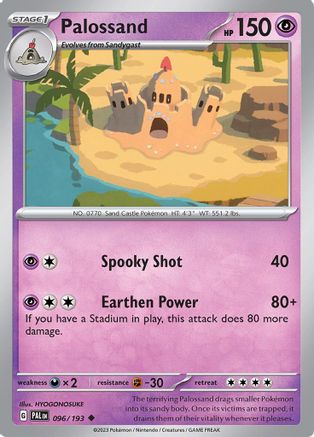 Palossand (96) Reverse Holofoil - Paldea Evolved