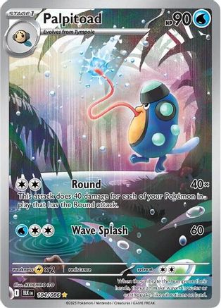 Palpitoad (104) Holofoil - Black Bolt