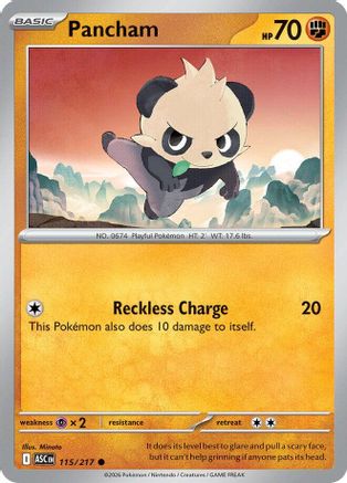 Pancham (115) Reverse Holofoil - Ascended Heroes