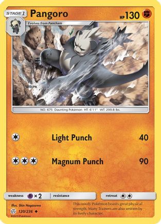 Pangoro (120) Reverse Holofoil - Cosmic Eclipse