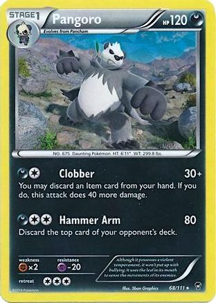 Pangoro (Cracked Ice Holo) (Deck Exclusives) (68) Holofoil - Furious Fists