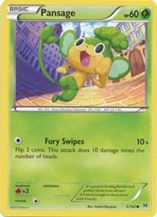 Pansage (5) Reverse Holofoil - BREAKthrough