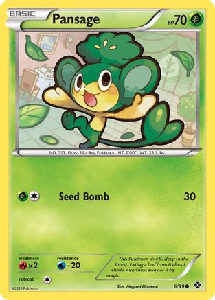 Pansage (6) Reverse Holofoil - Next Destinies