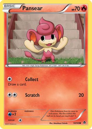 Pansear (18) Reverse Holofoil - Emerging Powers