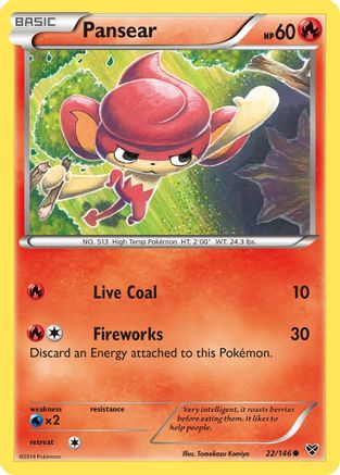 Pansear (22) - XY Base Set