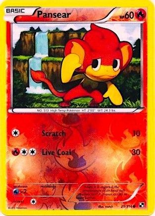 Pansear (Energy Holo) (21) Reverse Holofoil - Miscellaneous Cards & Products