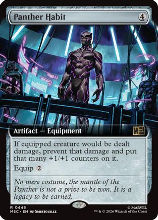 Panther Habit (Extended Art) (446) - Commander: Marvel Super Heroes