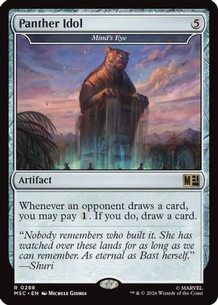 Panther Idol – Mind's Eye (288) Surge Foil - Commander: Marvel Super Heroes
