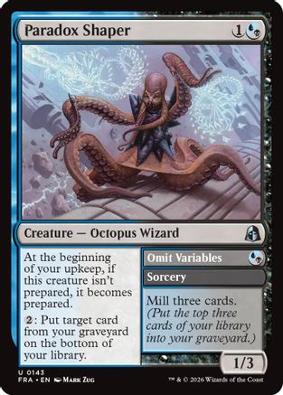 Paradox Shaper // Omit Variables (143) Foil - Reality Fracture