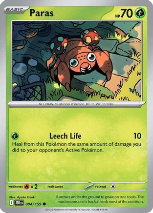 Paras (4) Reverse Holofoil - Journey Together