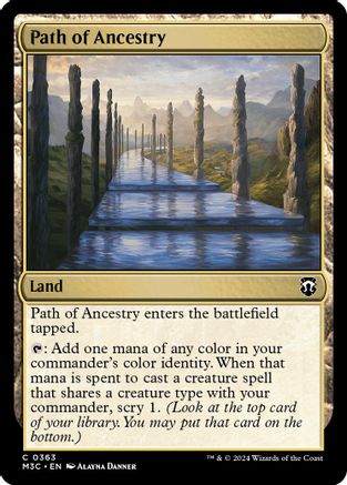 Path of Ancestry (363) Ripple Foil - Commander: Modern Horizons 3