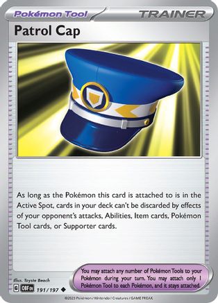 Patrol Cap (191) Reverse Holofoil - Obsidian Flames