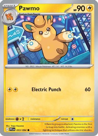 Pawmo (33) Reverse Holofoil - Phantasmal Flames