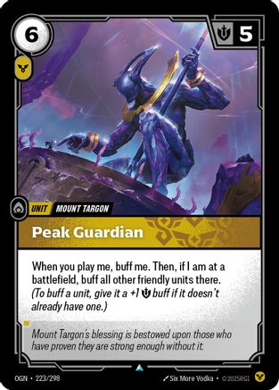 Peak Guardian (223) Foil - Origins
