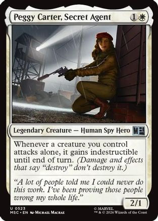 Peggy Carter, Secret Agent (523) Foil - Commander: Marvel Super Heroes