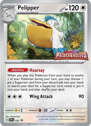 Pelipper (Prerelease) (22) Holofoil - Black Star Promos