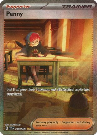 Penny (Alternate Full Art) (252) Holofoil - Scarlet & Violet