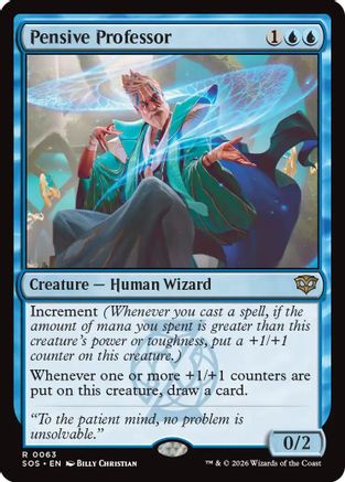 Pensive Professor (063) Foil - Secrets of Strixhaven