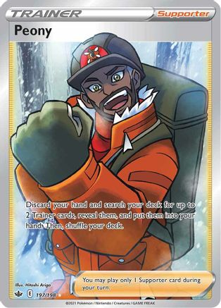 Peony (Full Art) (197) Holofoil - Chilling Reign
