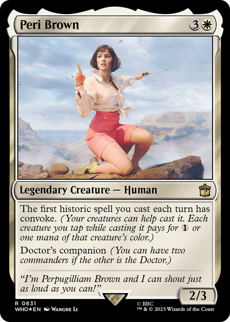 Peri Brown (631) Surge Foil - Doctor Who