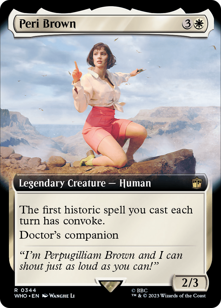 Peri Brown (Extended Art) (344) Foil - Doctor Who