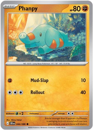 Phanpy (44) Reverse Holofoil - Chaos Rising