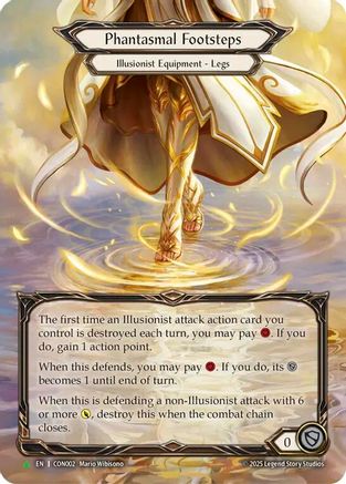 Phantasmal Footsteps (Marvel) (CON002) Cold Foil - Flesh and Blood: Promo Cards