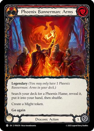 Phoenix Bannerman Arms (Red) (PEN259) - Compendium of Rathe