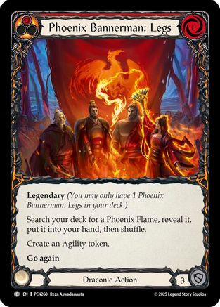 Phoenix Bannerman Legs (Red) (PEN260) - Compendium of Rathe