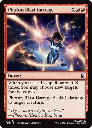 Photon Blast Barrage (147) Foil - Marvel Super Heroes