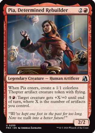 Pia, Determined Rebuilder (250) Foil - Reality Fracture