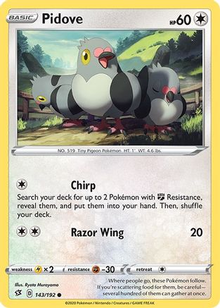 Pidove (143) Reverse Holofoil - Rebel Clash