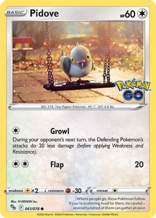 Pidove (61) - Pokemon GO