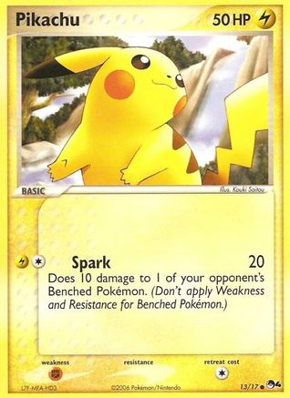 Pikachu (13) Holofoil - POP Series 4
