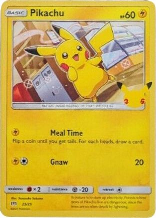 Pikachu (25) - McDonalds 25th Anniversary Promos