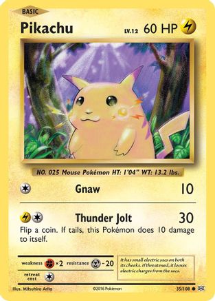 Pikachu (35) Reverse Holofoil - Evolutions