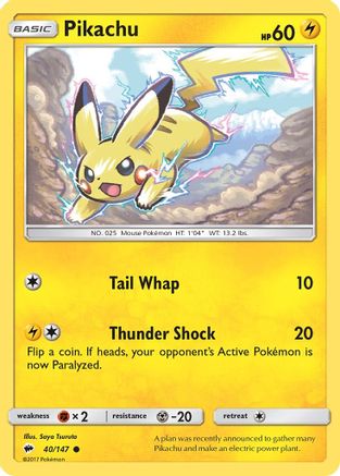 Pikachu (40) - Burning Shadows