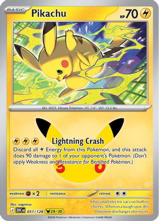 Pikachu (51) Holofoil - 30th Celebration