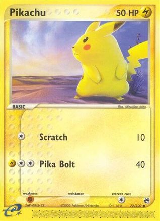 Pikachu (72) Reverse Holofoil - Sandstorm