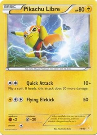 Pikachu Libre (14) - Trainer Kit: Pikachu Libre & Suicune