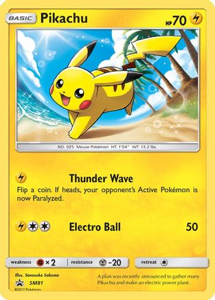 Pikachu (SM81) Holofoil - Black Star Promos