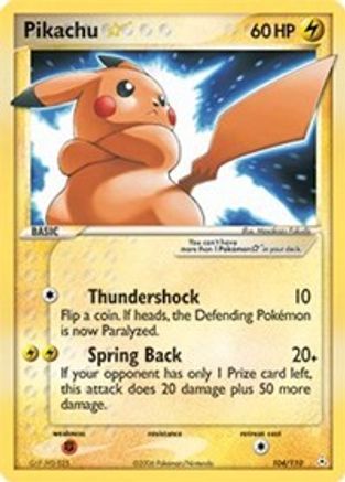 Pikachu Star (104) Holofoil - Holon Phantoms