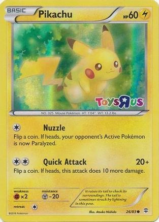 Pikachu (Toys R Us) (26) Holofoil - Miscellaneous Cards & Products