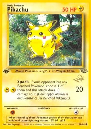 Pikachu [W Stamped] (60) - Wizards of the Coast Promos